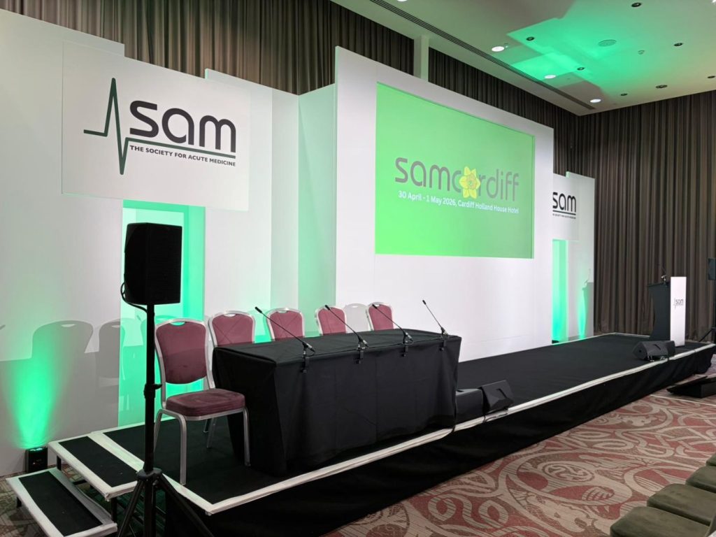 One of the society of acute medicine event stages